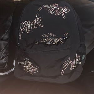 Pink Victoria’s Secret book bag